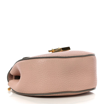 Chloe Grained Lambskin Mini Drew Shoulder Bag Cement Pink 4 of 14