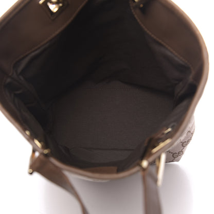 Gucci Monogram Small Bucket Tote Brown 5 of 13