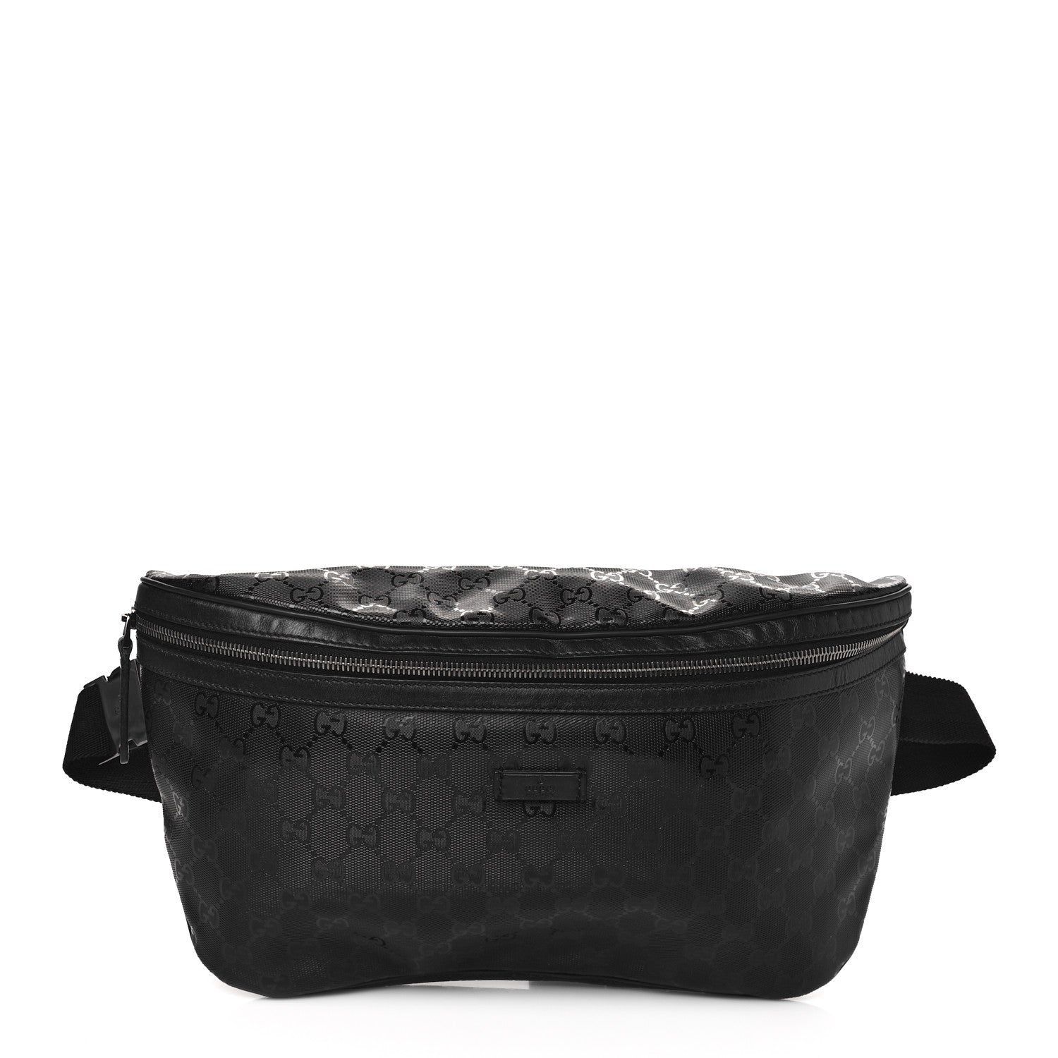 Gucci Imprime Monogram Belt Bag Black 1 of 6