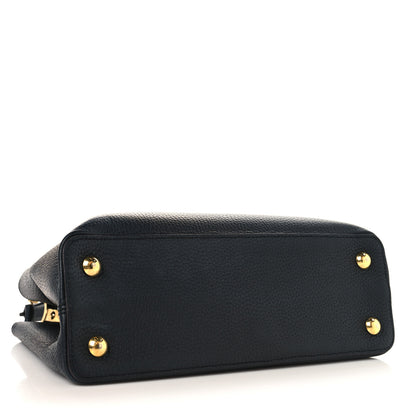 Louis Vuitton Taurillon Capucines PM Black 4 of 9
