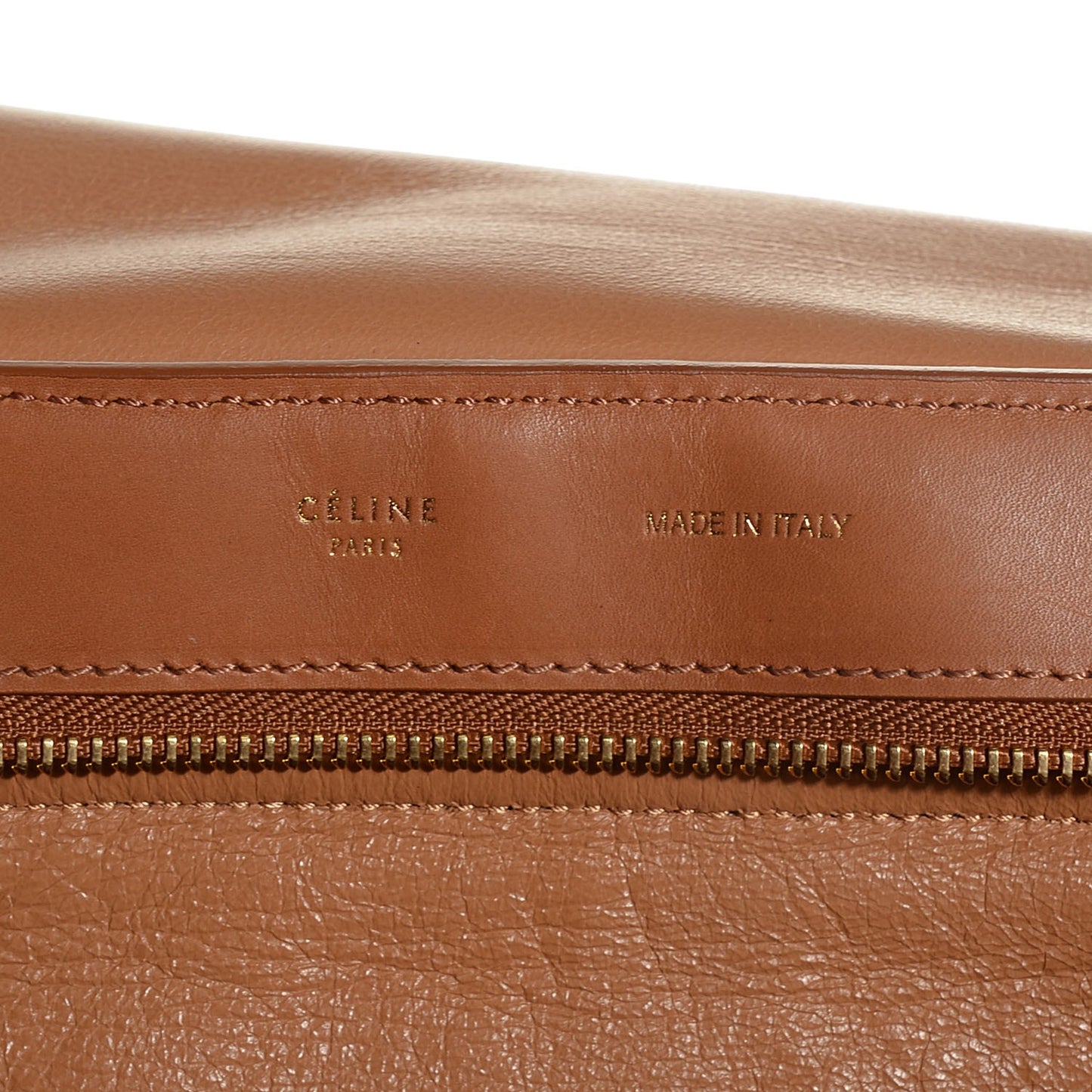 Smooth Calfskin Suede Medium Trapeze Tan