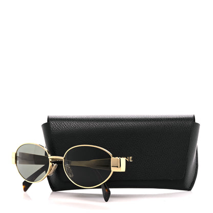 Celine Metal Triomphe 01 Sunglasses CL40235U Gold Green 7 of 7