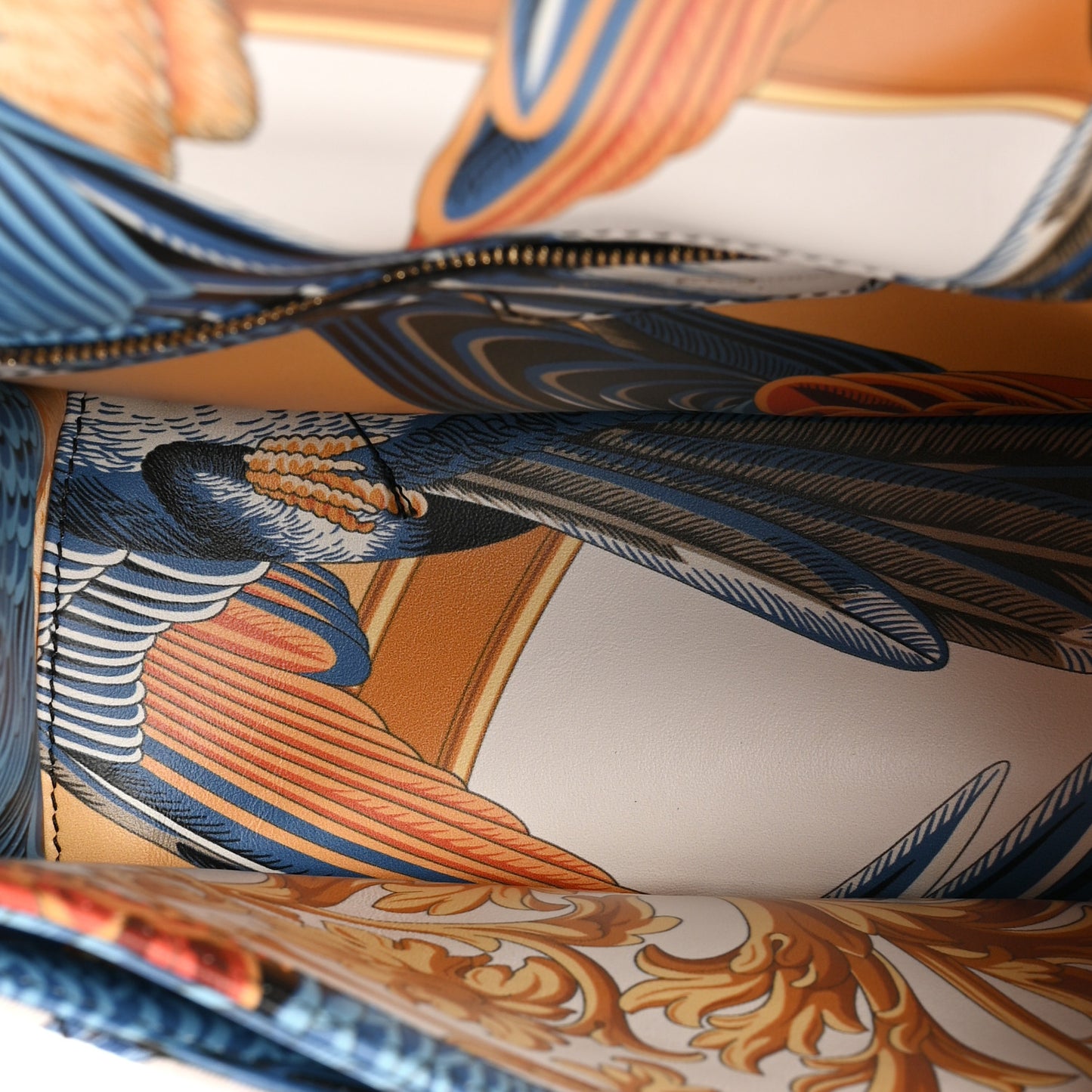Canvas Quilted Floral Print Gancini Flap Bag Multicolor