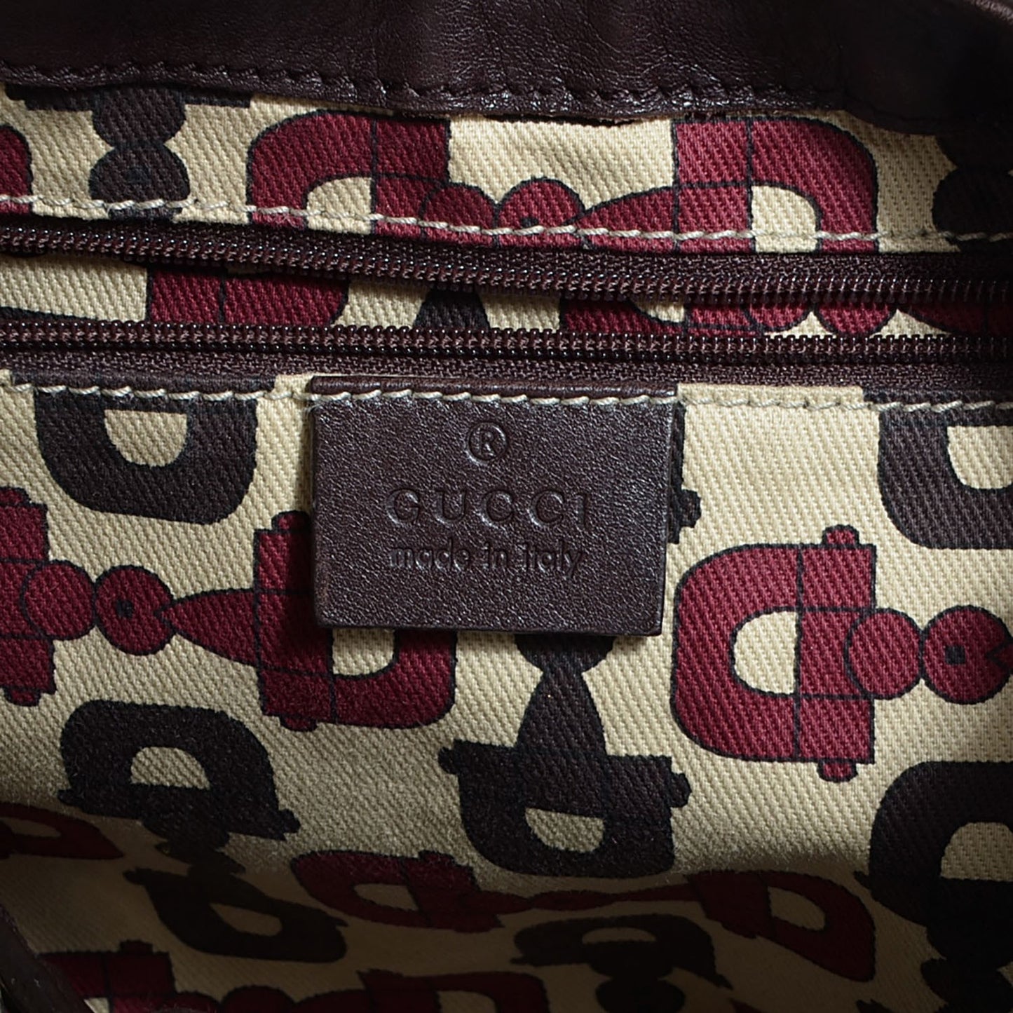 Guccissima Large D Gold Hobo Chocolate Brown