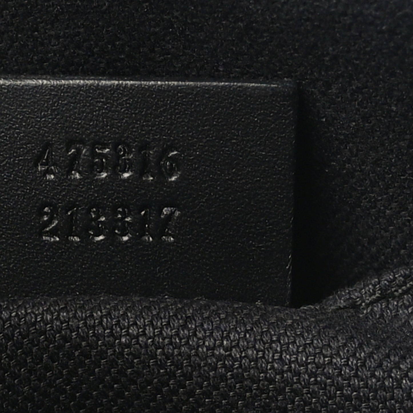 GG Supreme Monogram Selleria Calfskin Web New Web Cosmetic Case Black