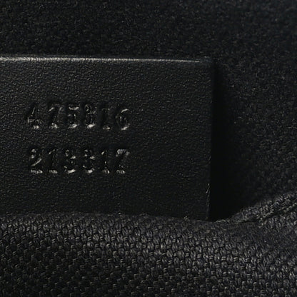 Gucci GG Supreme Monogram Selleria Calfskin Web New Web Cosmetic Case Black 7 of 7