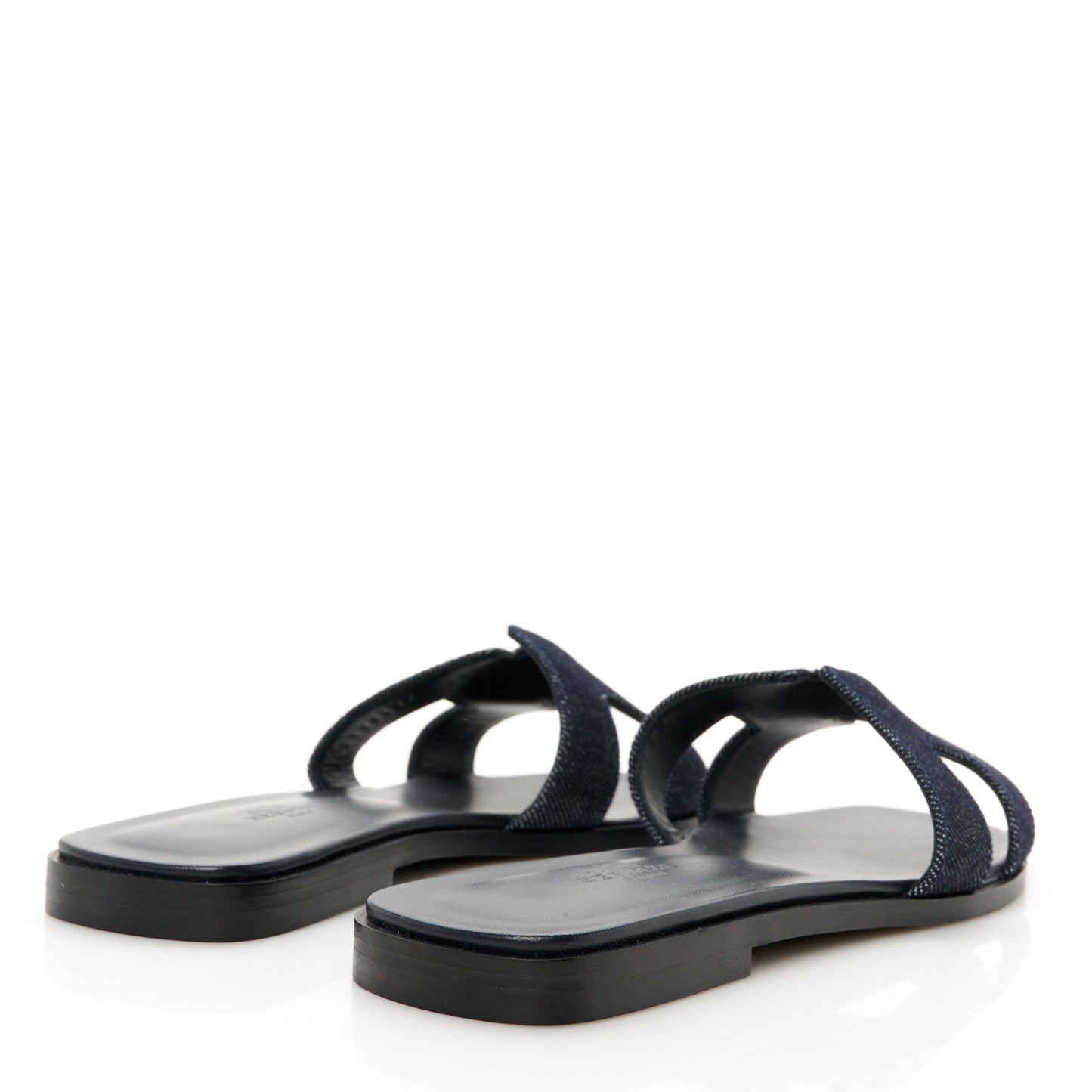 Denim Canvas Oran Sandals 37.5 Bleu Brut