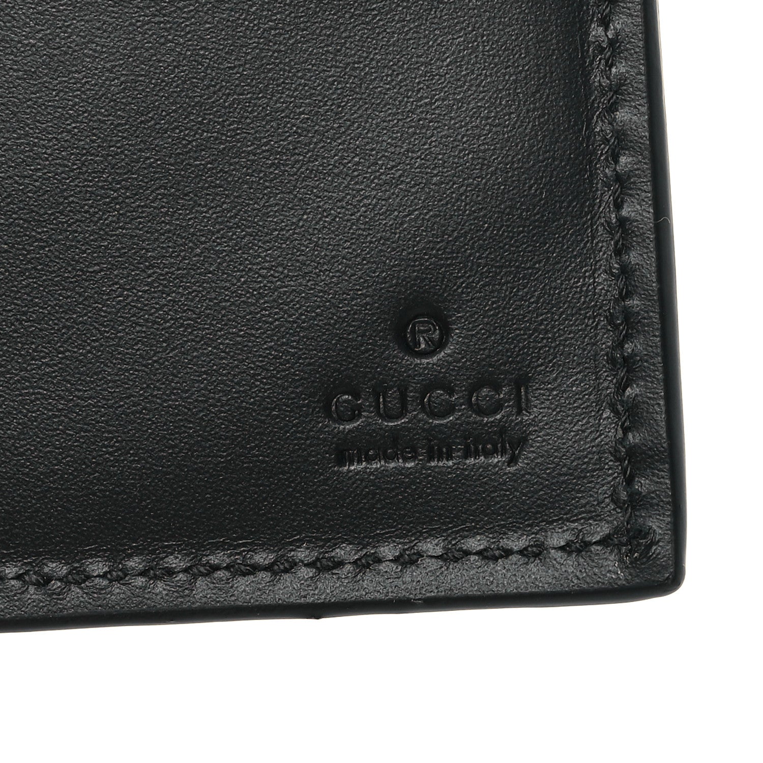 Gucci GG Supreme Monogram Selleria Calfskin Web New Web Bi-Fold Wallet Black 6 of 9