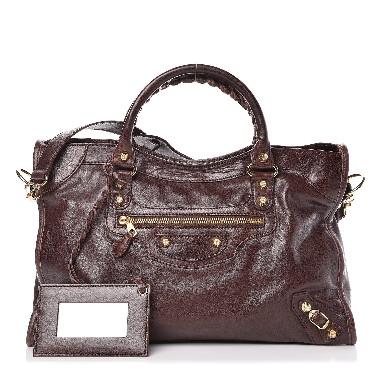 Balenciaga Agneau Giant 12 Gold Hardware City Cigare Fonce 1 of 12