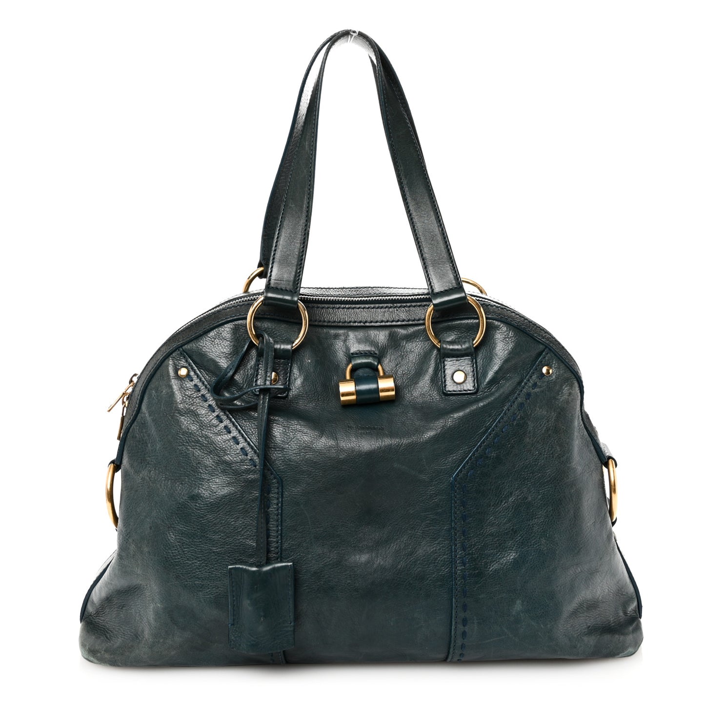 Calfskin Large Muse Turquoise