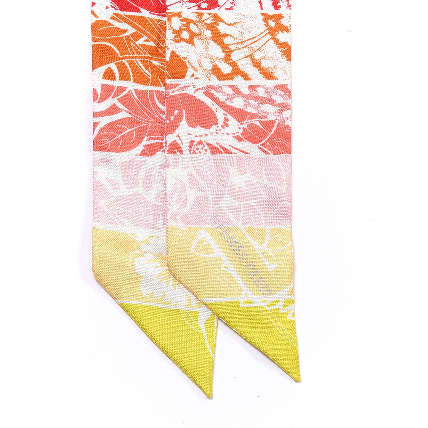 Silk Jungle Love Rainbow Twilly Vert Rose Jaune Fluo