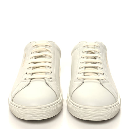 Saint Laurent Calfskin Andy Low Top Sneakers 39.5 Blanc Optique 2 of 8
