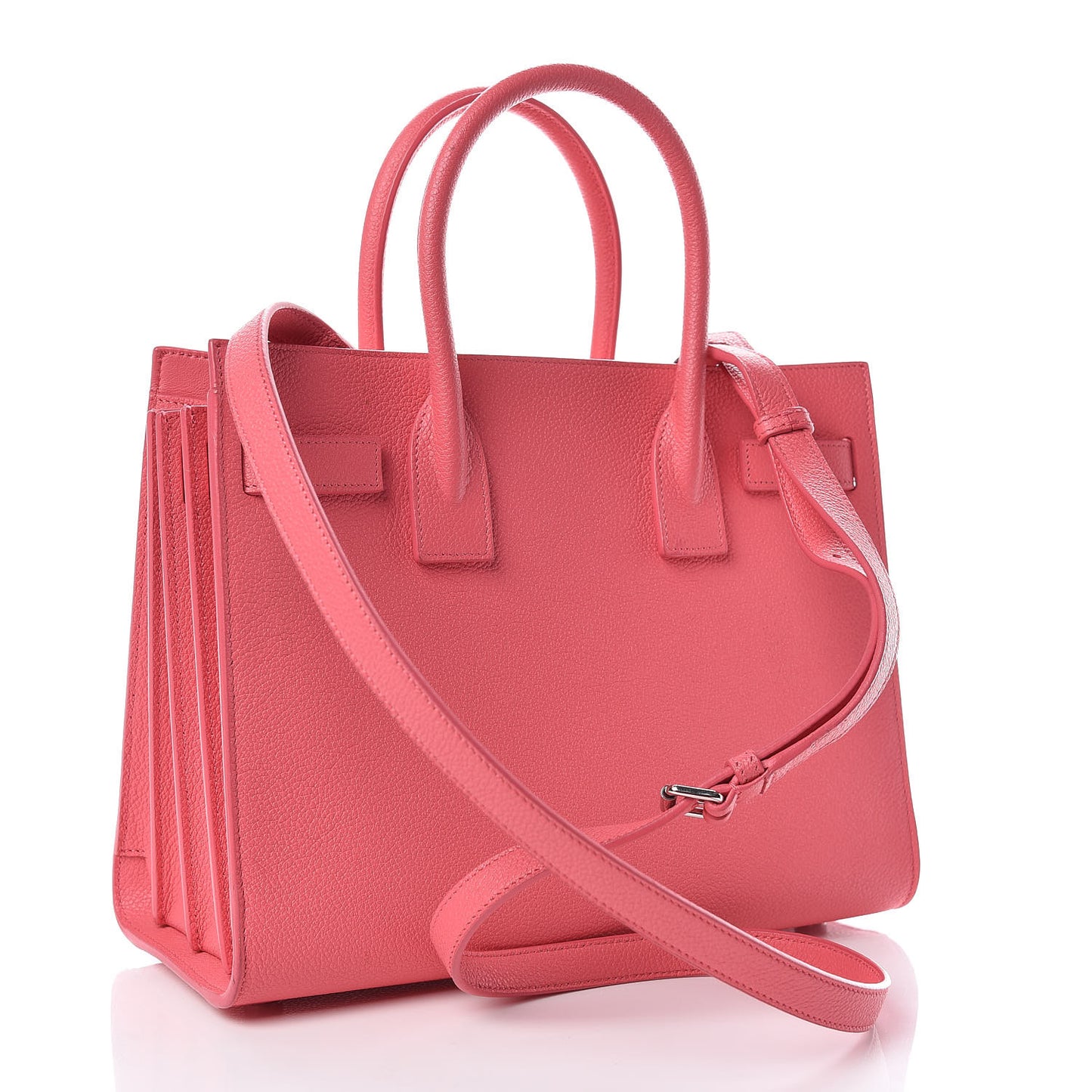 Grained Calfskin Baby Sac De Jour Rose Clair