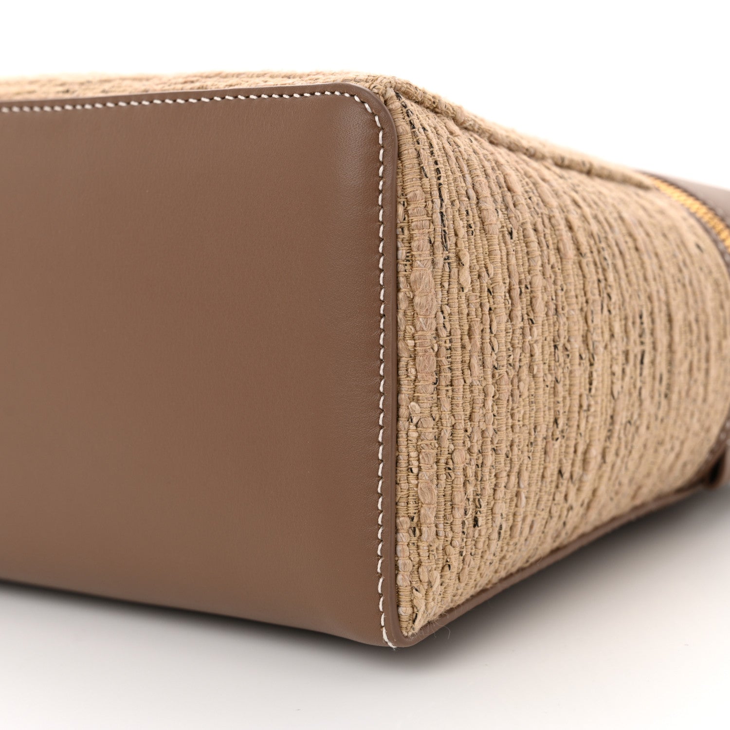 Loro Piana Calfskin Cotton Linen L27 Extra Pocket Bag Natural Light Beige 9 of 10