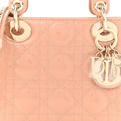 Christian Dior Patent Cannage Mini Lady Dior Light Pink 8 of 12