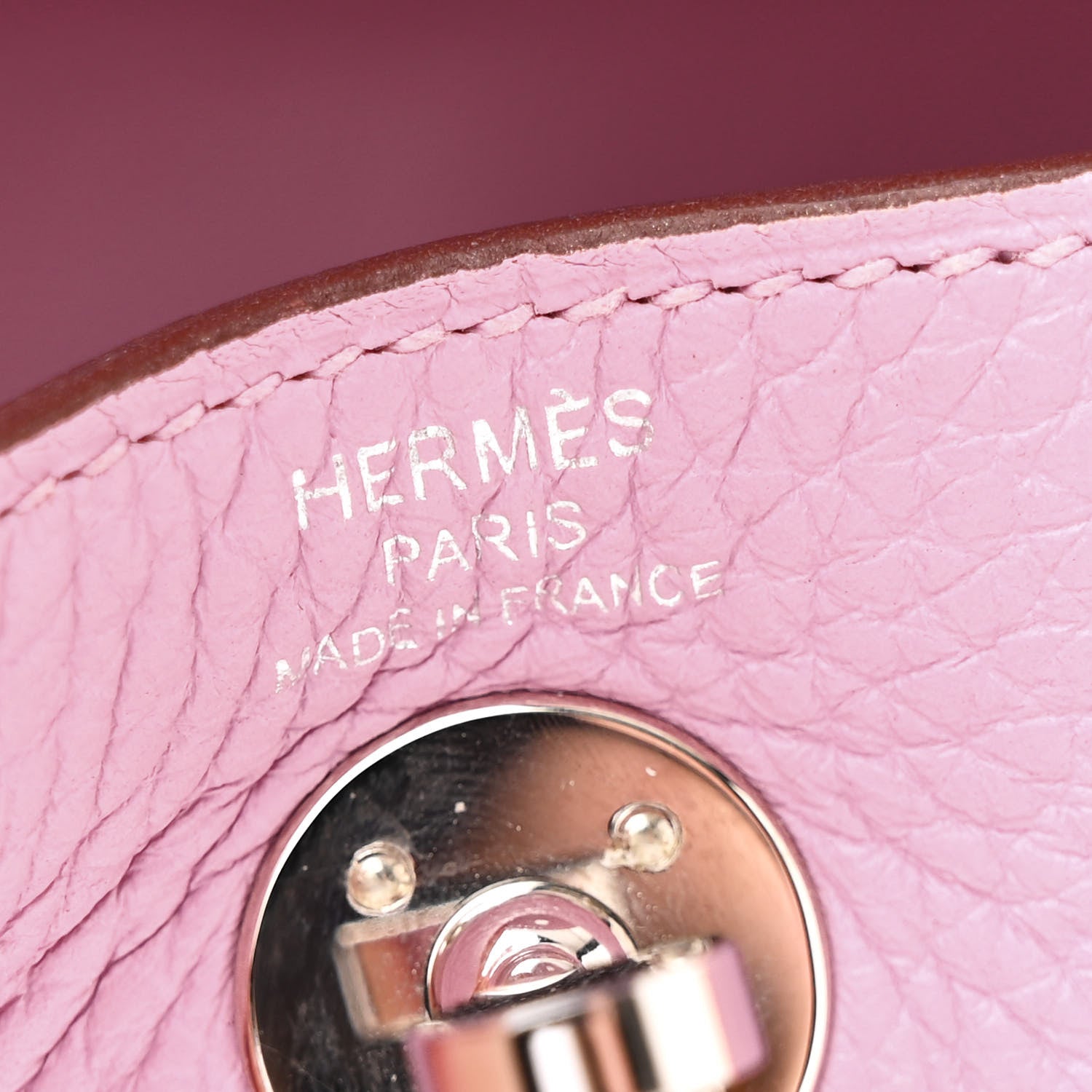 Hermes Taurillon Clemence Mini Lindy 20 Mauve Sylvestre 6 of 15
