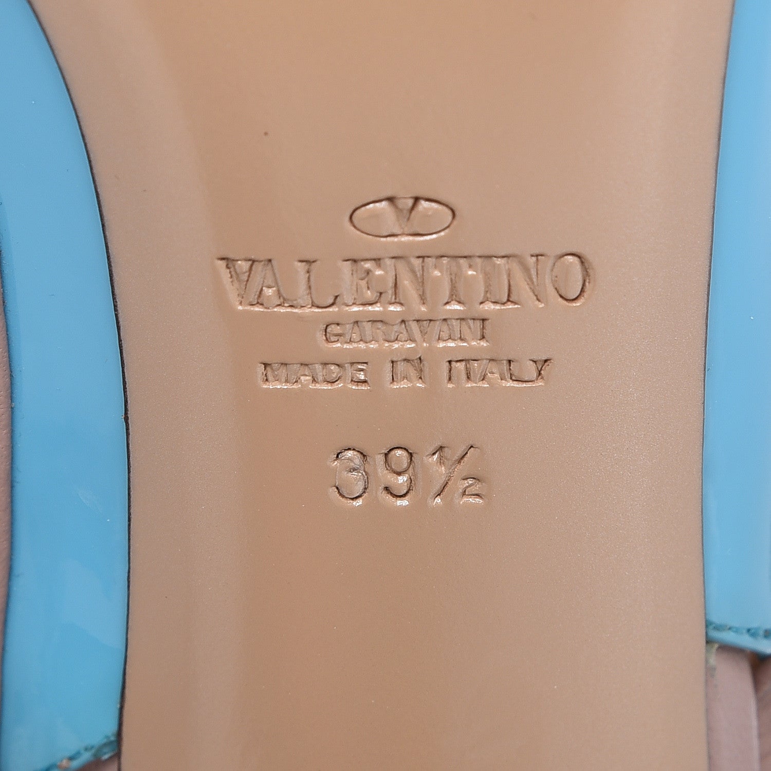 Valentino Garavani Patent Rockstud Ankle Strap 100mm Pumps 39.5 Parrot Poudre 6 of 8