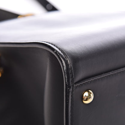 Fendi Vitello Century F is Fendi FF 1974 Embossed Small Runaway Satchel Black Maya 14 of 16