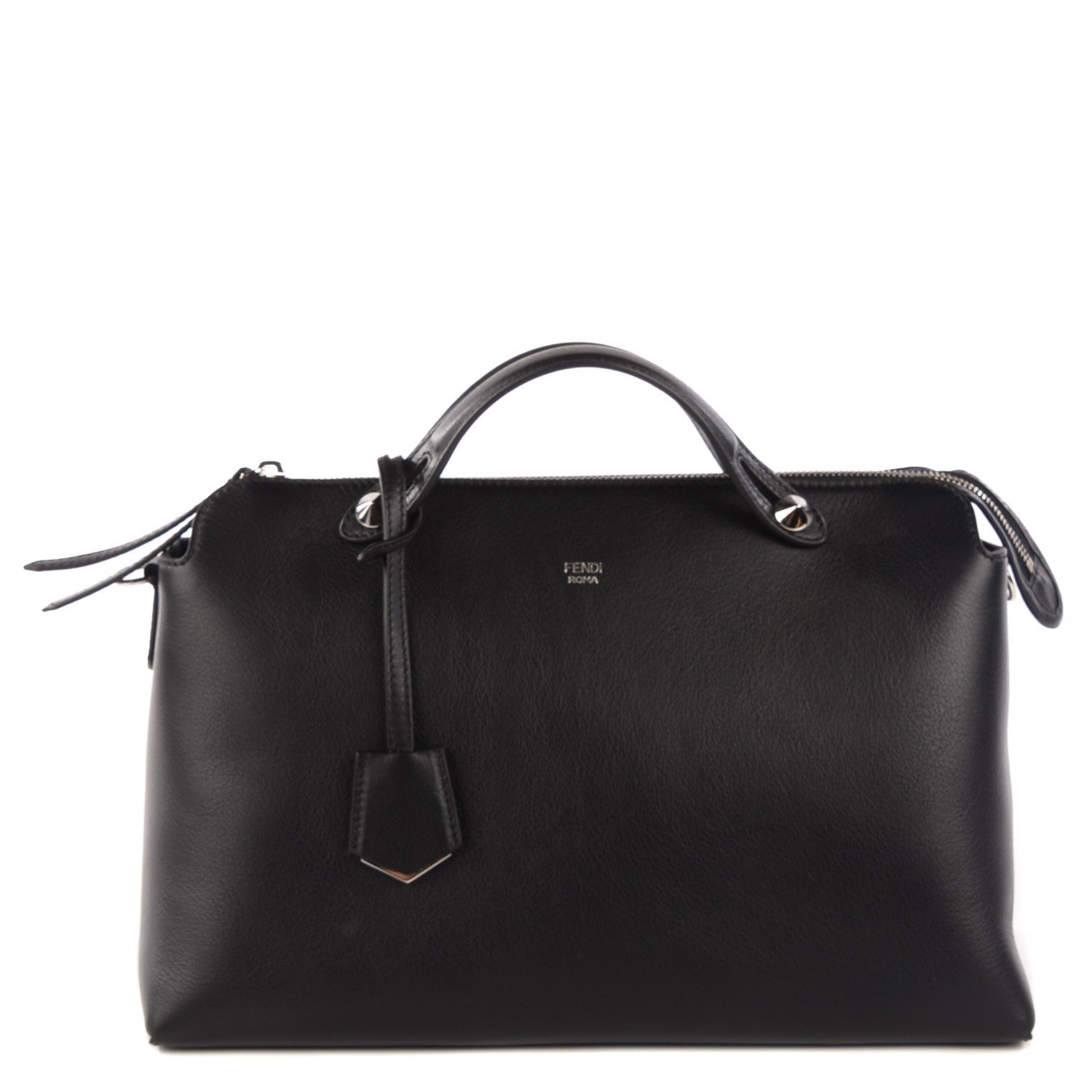 Fendi Vitello Dolce Large By The Way Boston Bag Black 1 of 11