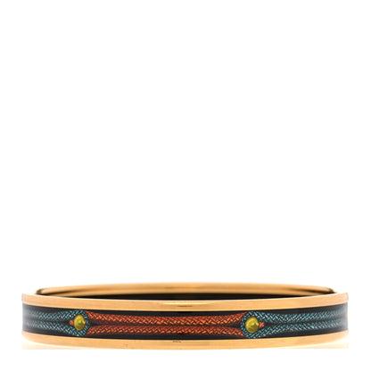 Hermes Enamel Narrow Printed Brandenburgs Bracelet 65 3 of 5