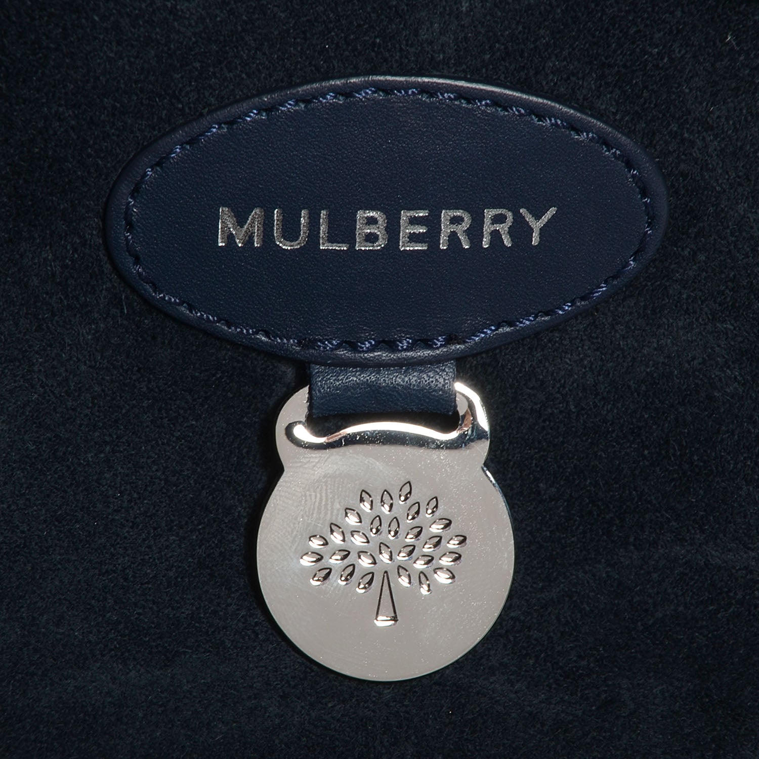Mulberry Smooth Leather Bayswater Navy 8 of 12