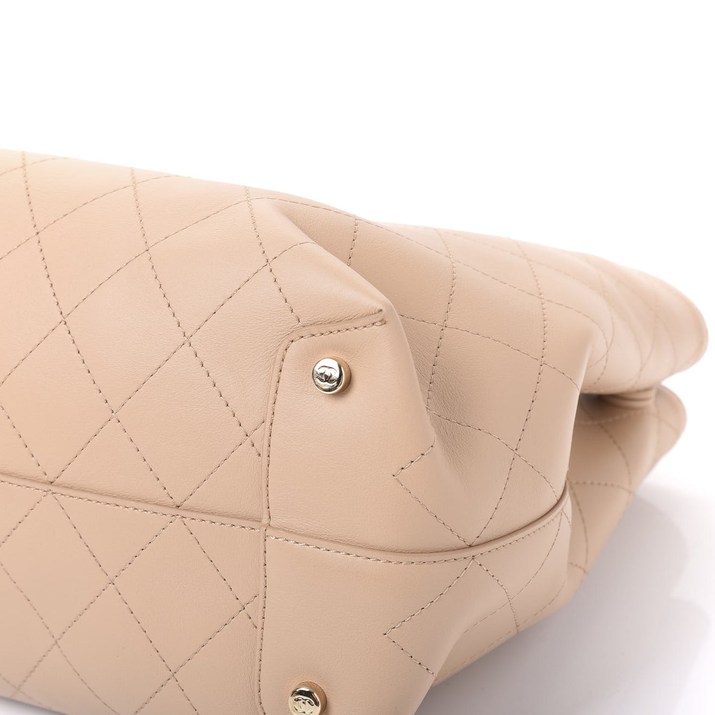 Calfskin Large Serial Shopper Tote Beige
