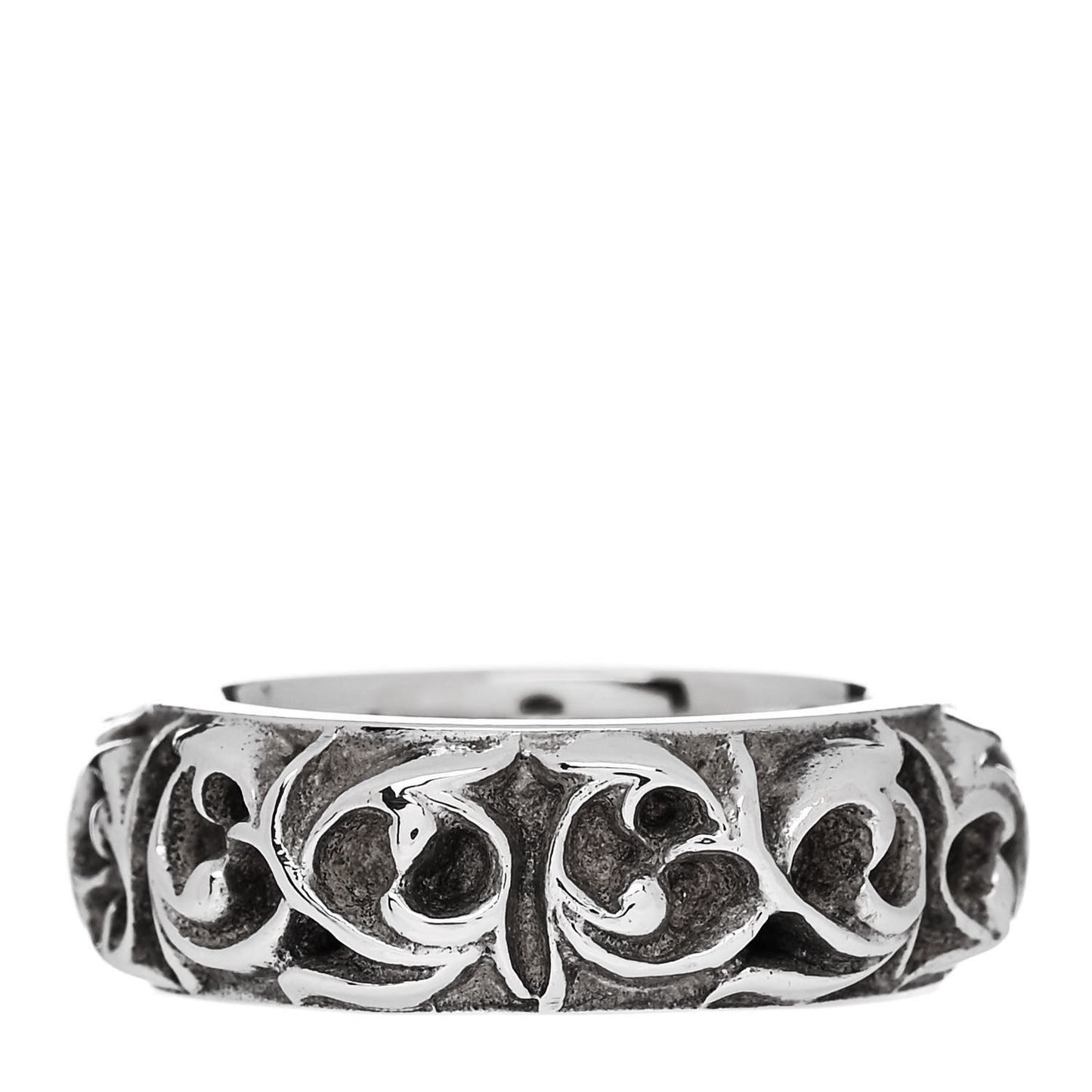 Sterling Silver Eternity Vine Band Ring 49 5