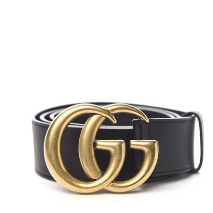 Gucci Calfskin Double G 40mm Belt 85 34 Black 1 of 5