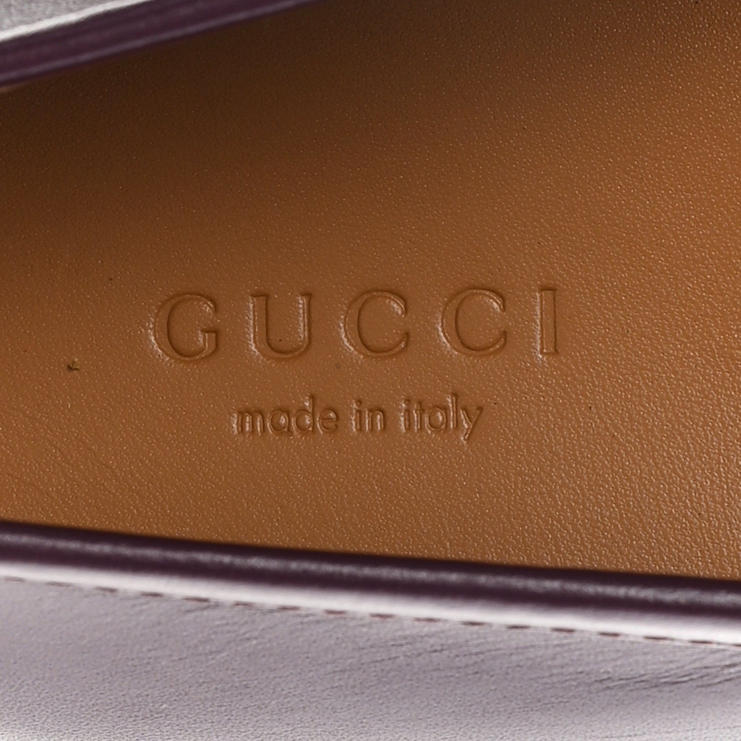 Gucci Real Betis Glamour Calfskin Womens Jordaan Horsebit Loafers 37 Shiny Vineyard 8 of 10