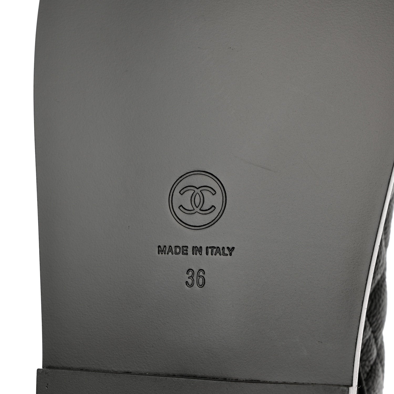 Chanel Grained Calfskin Velcro Dad Sandals 36 Black 8 of 9