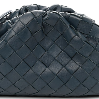 Bottega Veneta Nappa Intrecciato The Mini Pouch Deep Blue 7 of 9
