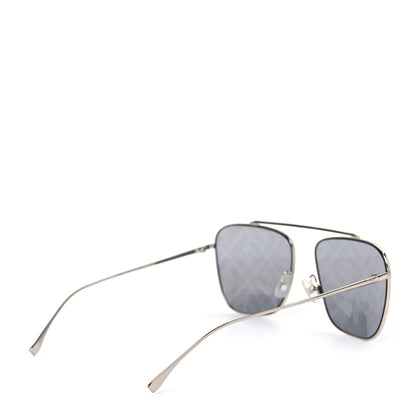 Fendi Metal Aviator Sunglasses FF0406/S Silver 4 of 7