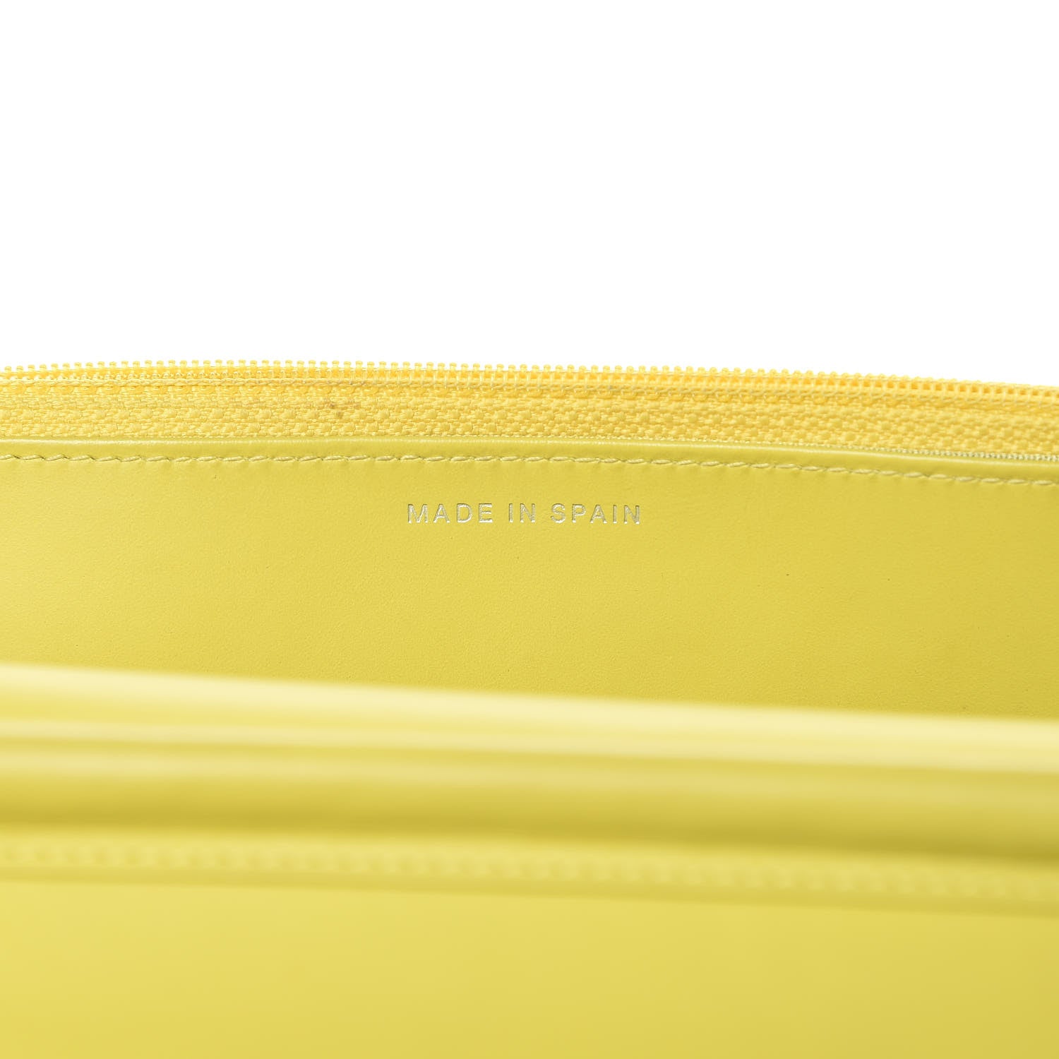 Chanel Caviar Timeless CC Wallet on Chain WOC Yellow 7 of 17