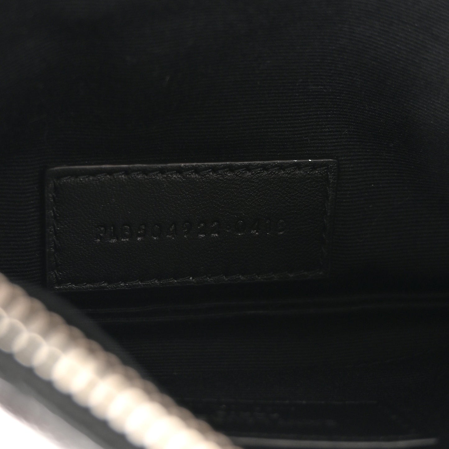 Grain De Poudre Chevron Monogram Bill Pouch Black