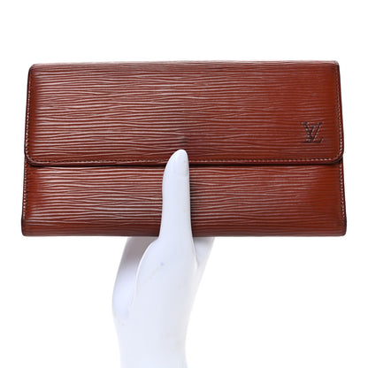 Louis Vuitton Epi Porte Tresor International Wallet Kenyan Fawn 2 of 8