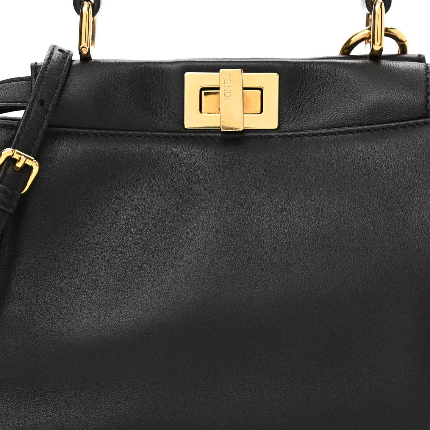 Nappa Mini Peekaboo Iconic Satchel Black
