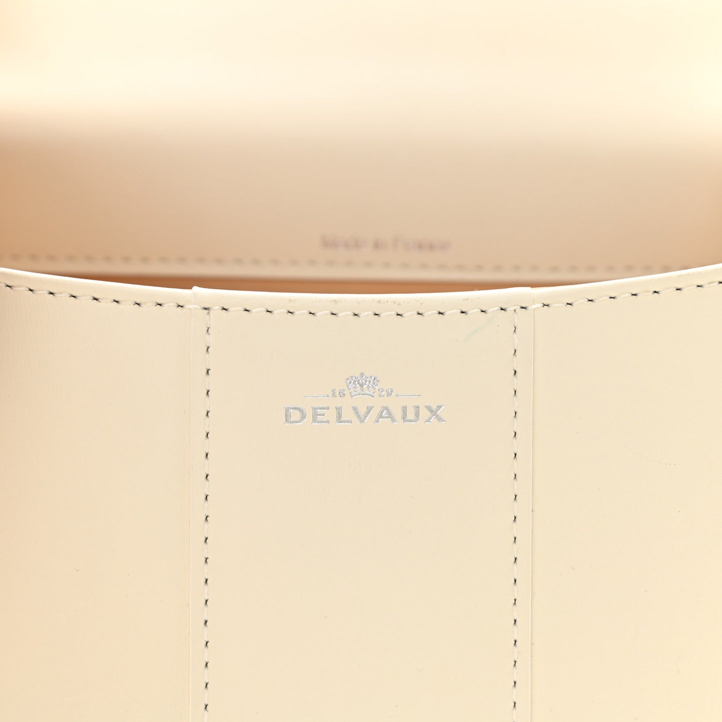 Box Calfskin Mini Brillant Satchel Ivory