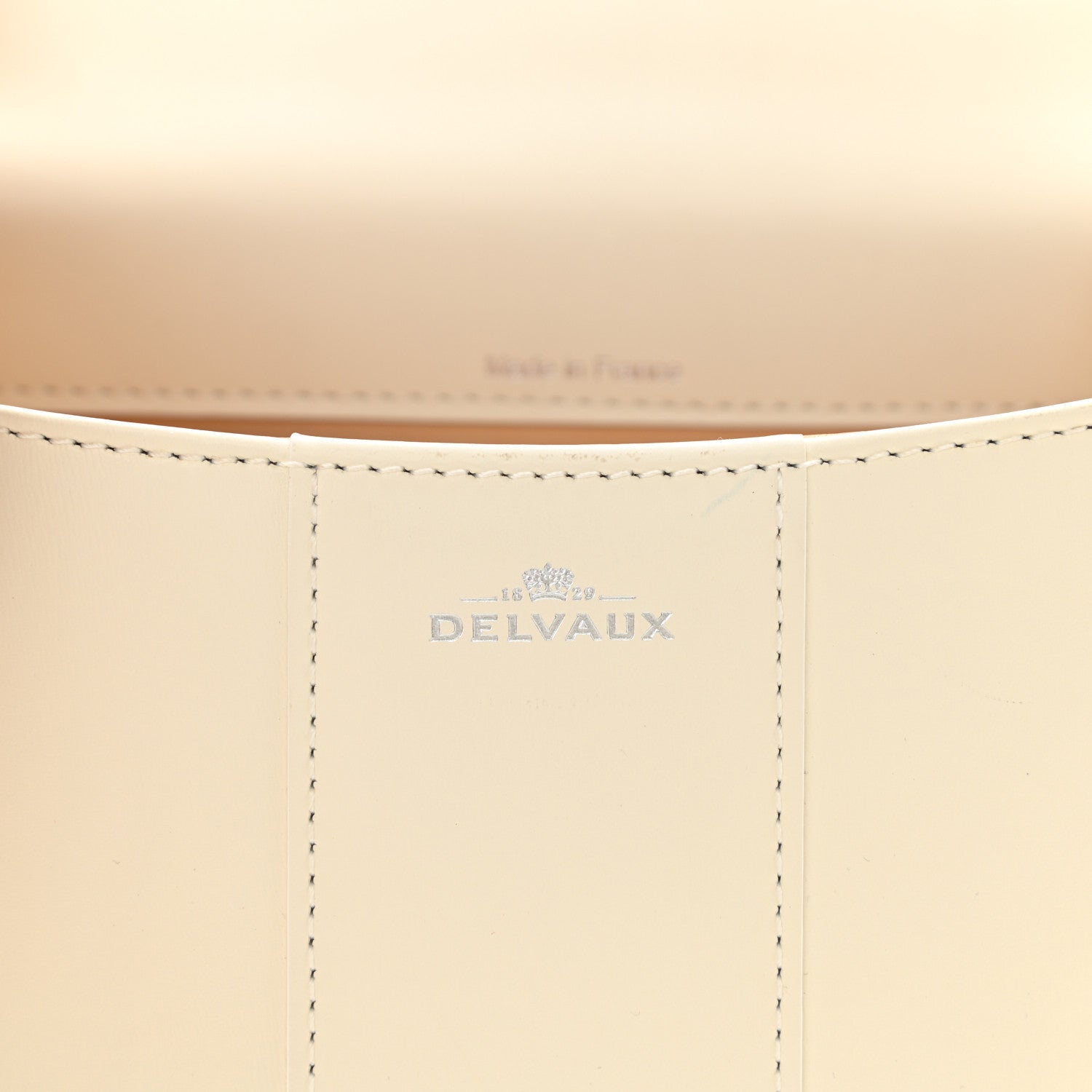 Delvaux Box Calfskin Mini Brillant Satchel Ivory 7 of 10