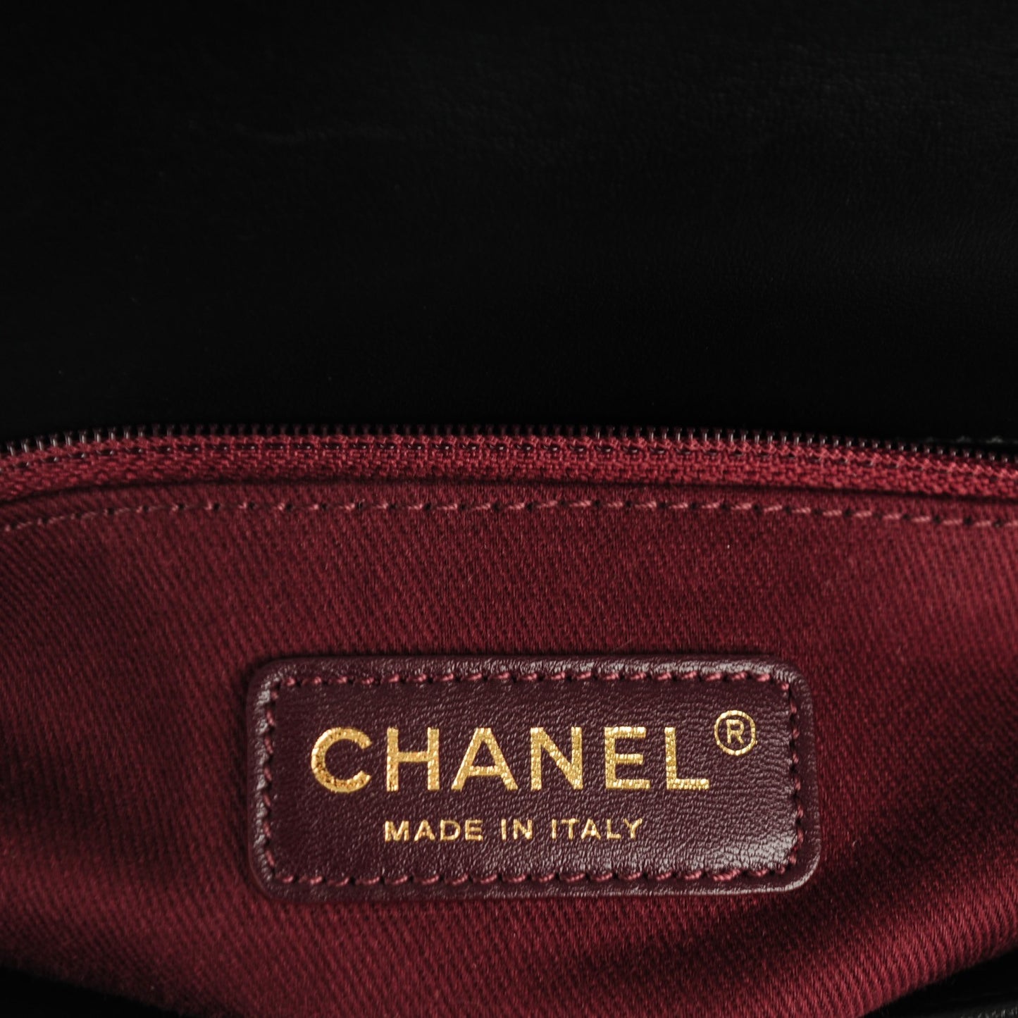 Lambskin Chevron Quilted Small Pyramid CC Flap Black