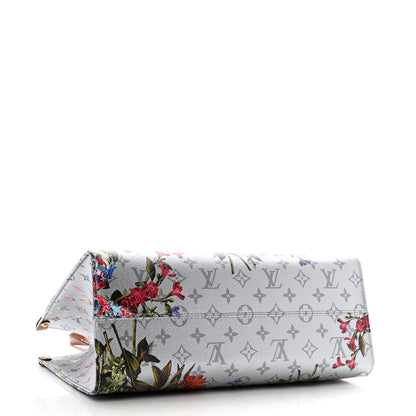 Louis Vuitton Metallic Monogram LV Garden OnTheGo MM Silver 4 of 10