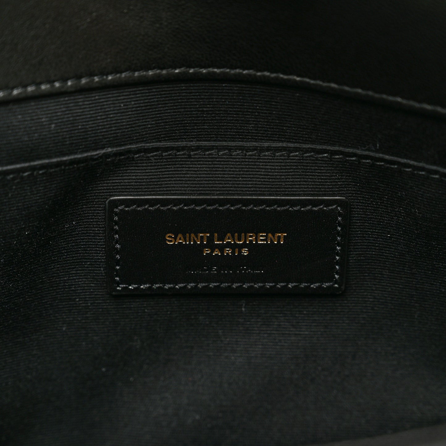 Lambskin Quilted Sade Envelope Clutch Black