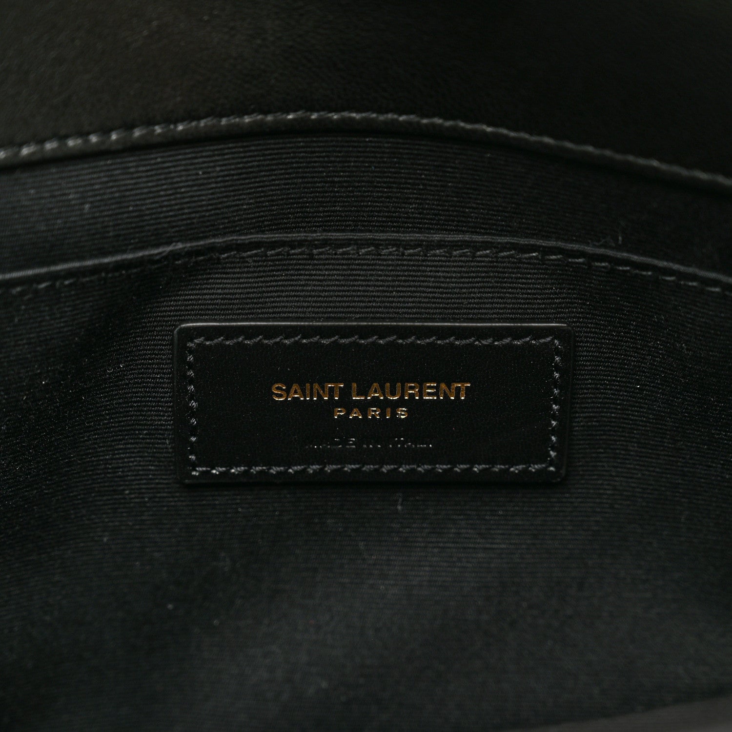Saint Laurent Lambskin Quilted Sade Envelope Clutch Black 6 of 6