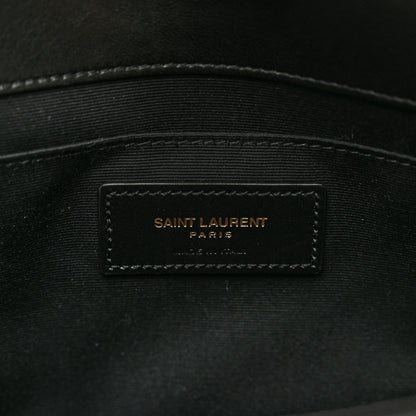 Saint Laurent Lambskin Quilted Sade Envelope Clutch Black 6 of 6