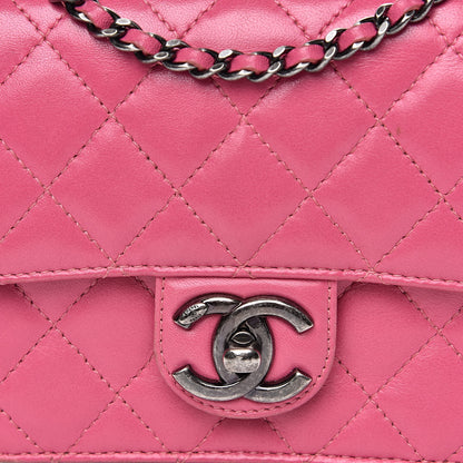 Chanel Lambskin Quilted Mini Crossing Times Flap Pink 10 of 15