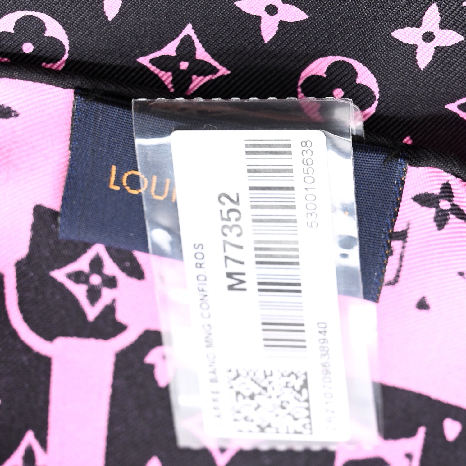 Louis Vuitton Silk Monogram Confidential Square Scarf Black 3 of 10