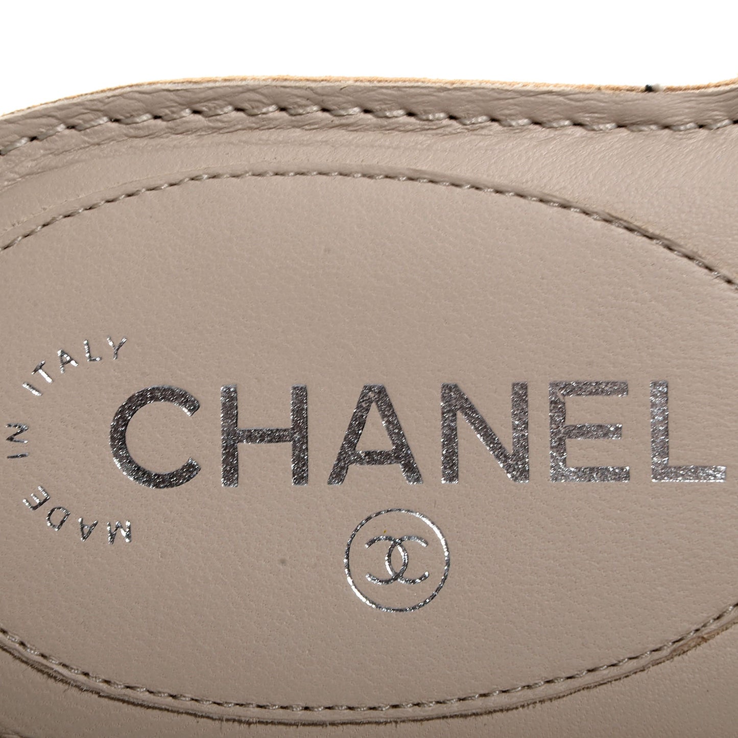 Lambskin Camellia Sandals 38 Light Grey