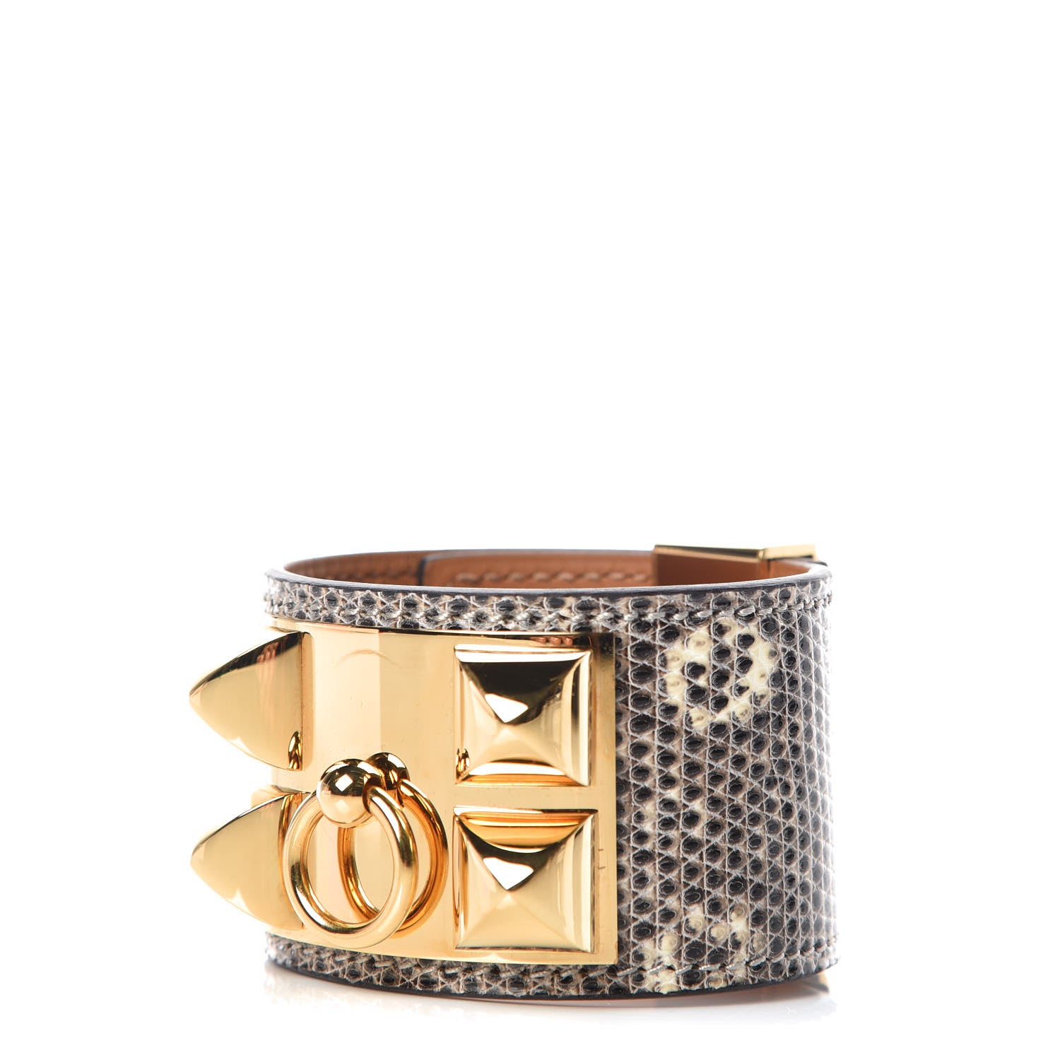 Hermes Lizard Collier De Chien CDC Bracelet S Ombre 1 of 9