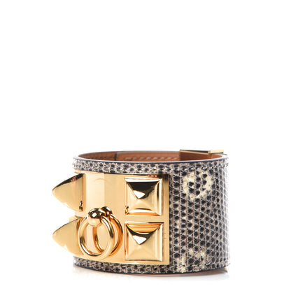 Hermes Lizard Collier De Chien CDC Bracelet S Ombre 1 of 9