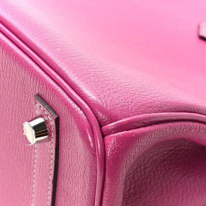 Hermes Chevre de Coromandel Horseshoe Birkin 30 Rose Pourpre Anemone 11 of 11