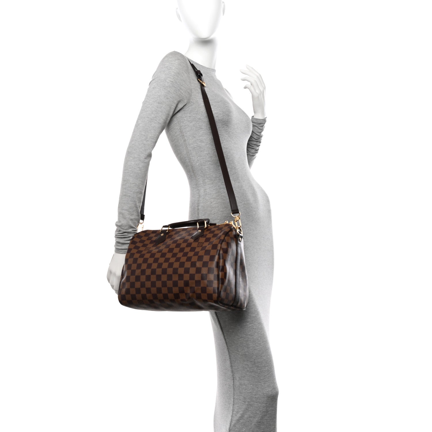 Louis Vuitton Damier Ebene Speedy Bandouliere 30 2 of 9